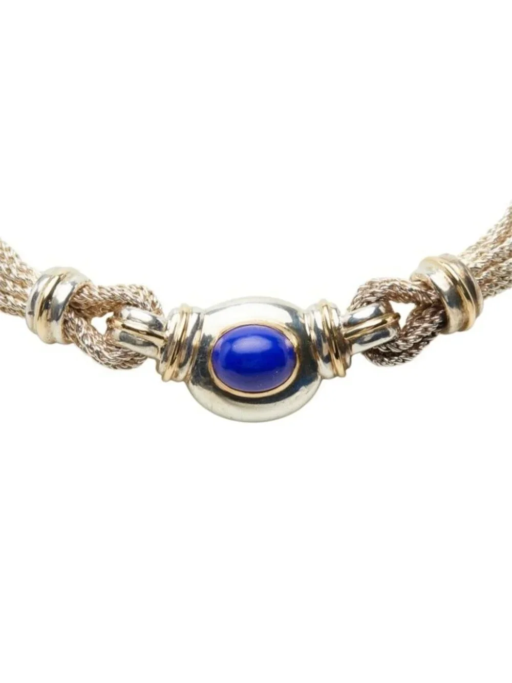 Tiffany & Co Chain Necklace Silver Lapis Lazuli